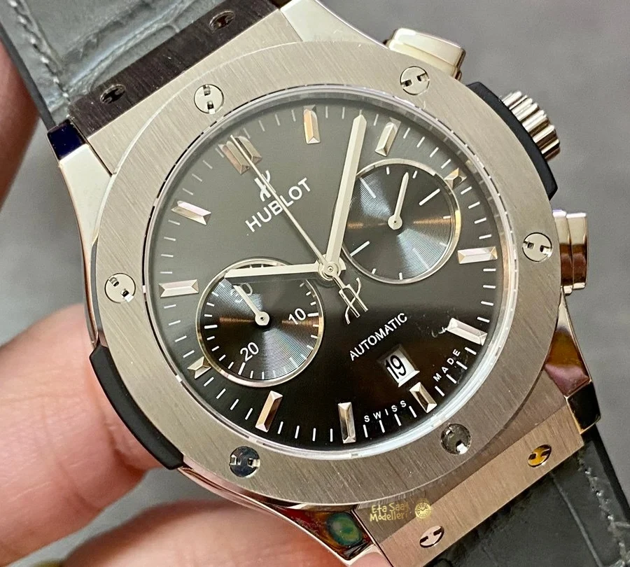 Replica Hublot Classic Fusion 521.NX.7071.LR Mavi Kadran 45mm Erkek Saat