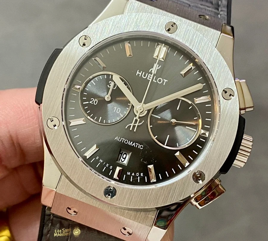 Replica Hublot Classic Fusion 521.NX.7071.LR Mavi Kadran 45mm Erkek Saat