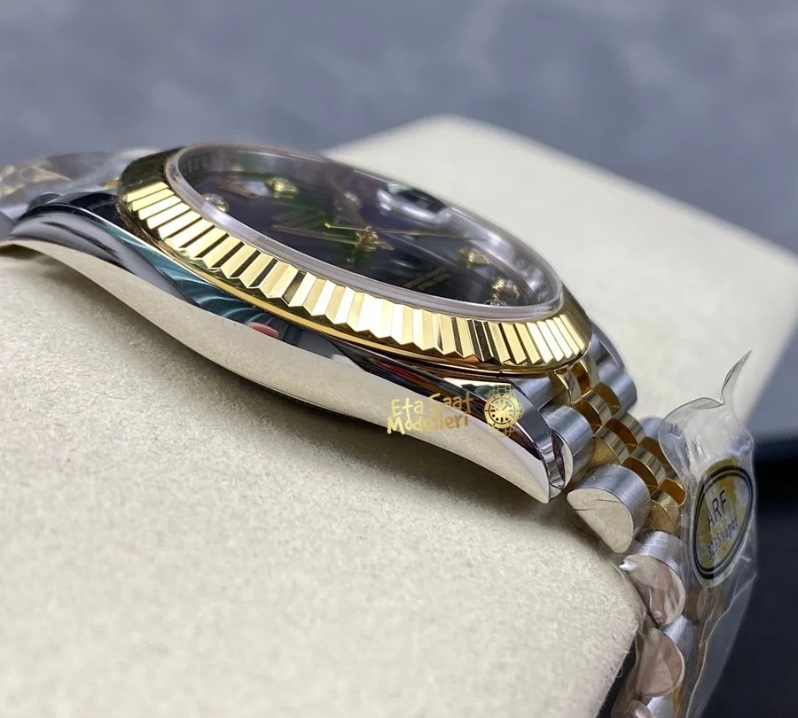 Replica Rolex Datejust 41 M126333 0006 Siyah Kadran Pırlanta İndeksli Erkek Saat