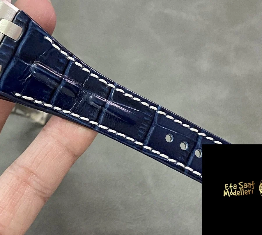 Replica Audemars Piguet Royal Oak Offshore 26170ST Mavi Kayış Paslanmaz Çelik Saat