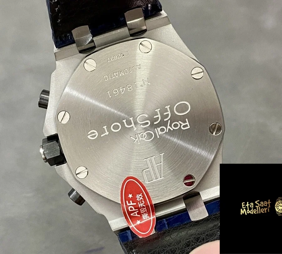 Replica Audemars Piguet Royal Oak Offshore 26170ST Mavi Kayış Paslanmaz Çelik Saat