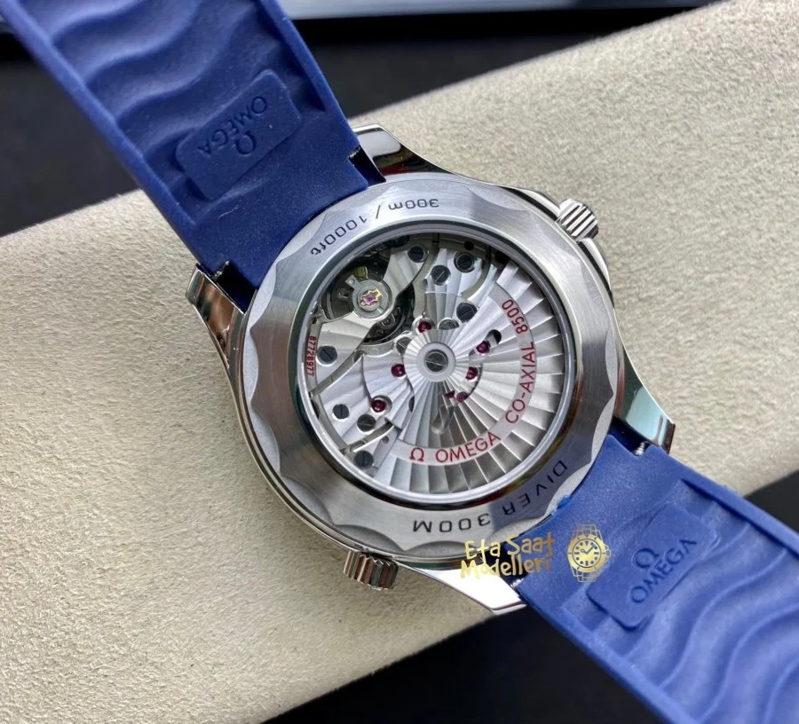 Replica Omega Seamaster Diver 300M Gri Kadran Mavi Bezel 42MM Saat