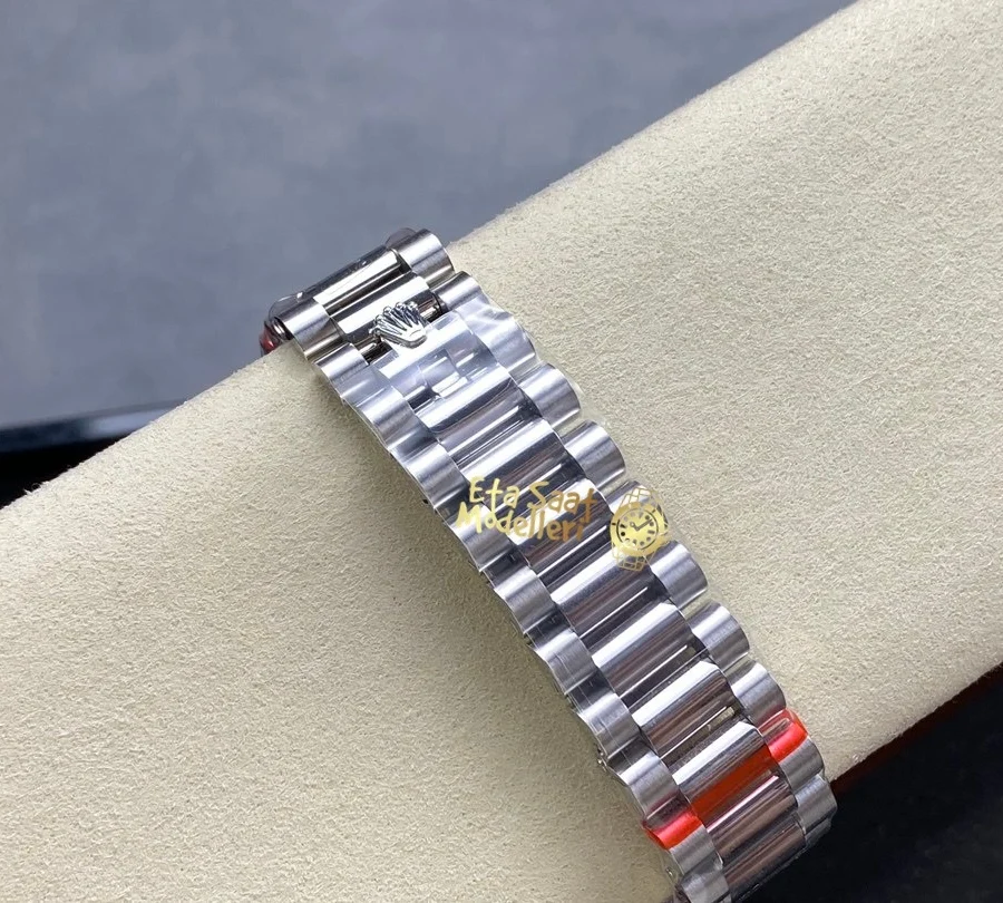 Replica Rolex Day-Date 36 Platin Mavi Ombre Kadran Pırlanta İndeks President Bilezik Erkek Saat
