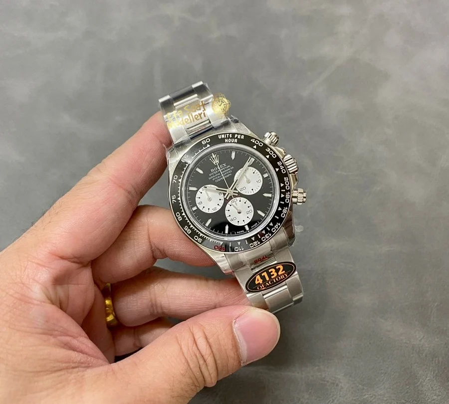 Replica Rolex Daytona 126529LN 40MM Siyah Kadran Takimetre Bezel Oyster Bilezik Erkek Saat